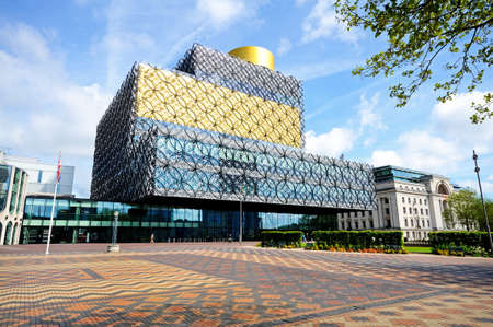 Birmingham, UK - May 14, 2014 - The Library of Birmingham, Centenary Square, Birmingham, England, UK, Western Europe のeditorial素材