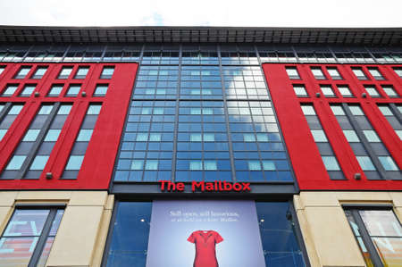 Birmingham, UK - May 14, 2014 - The Mailbox shopping complex building, Birmingham, West Midlands, England, UK, Western Europe のeditorial素材