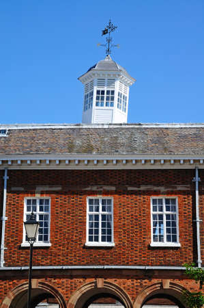 Town Hall roof detail, Tamworth, Staffordshire, England, UK, Western Europe の写真素材