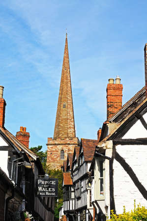 LEDBURY, UNITED KINGDOM - JUNE 5, 2014 - Ledbury Parish Church St Michael and All Angels, Church Lane, Herefordshire, England, UK, Western Europe のeditorial素材