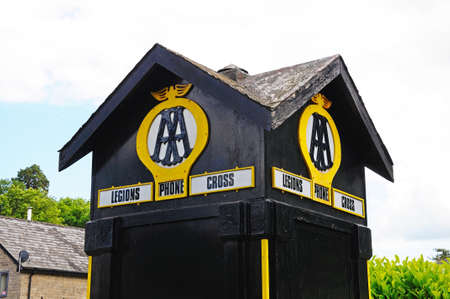 Eardisland, United Kingdom - June 5, 2014 - Old AA phone box, Eardisland, Herefordshire, England, UK, Western Europe のeditorial素材