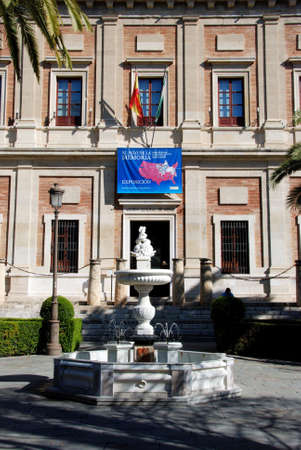 Seville, Spain - November 15, 2008 - Archivo General de Indias  General archives of the Indies ,...