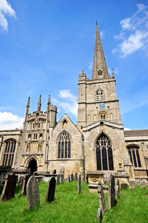St John the Baptist church, Burford, Oxfordshire, England, UK, Western Europe の写真素材