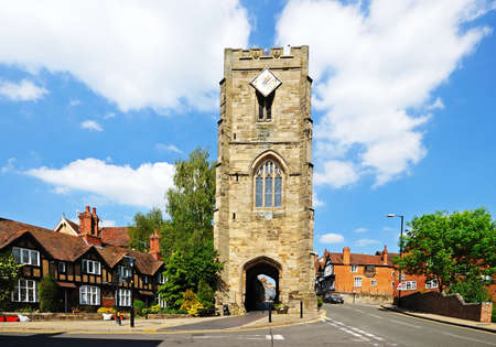 Warwick, United Kingdom - May 18, 2014 - Chantry Chapel of St James built over the Westgate,...