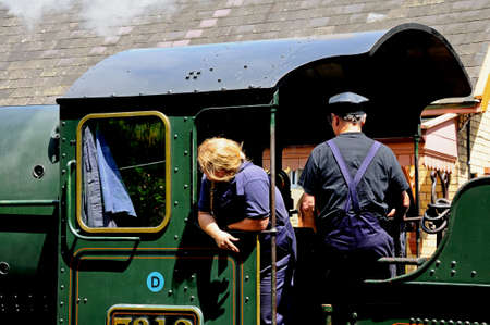 Arley, UK - July 10, 2014 -Steam Locomotive 7800 Class 4-6-0 Erlestoke Manor number 7812 in Great...