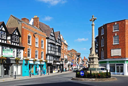 Tewkesbury war memorial also knows as the Cross.のeditorial素材