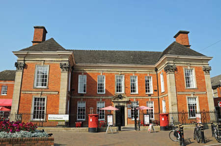 Chetwynd House (former post office) and home of Playwright Richard Brinsley Sheridan (MP), Stafford, Staffordshire, England, UK, Western Europe.のeditorial素材