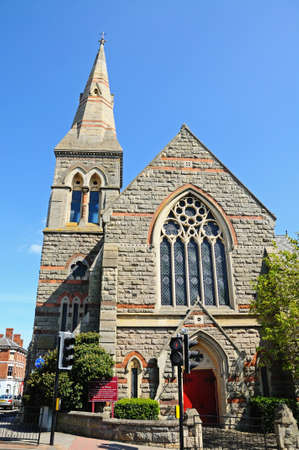 Front view of the United Reformed Church, Shrewsbury, Shropshire, England, UK, Western Europe.のeditorial素材
