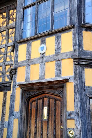 Architecture detail and door of Castle Gates House, Shrewsbury, Shropshire, England, UK, Western Europe.のeditorial素材