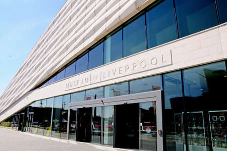 The Museum of Liverpool building at Pier Head, Liverpool, Merseyside, England, UK, Western Europe.のeditorial素材