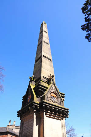 Top of the monument to William James Clement, Shrewsbury, Shropshire, England, UK, Western Europe.の写真素材