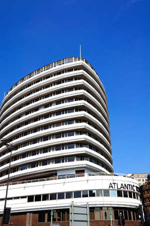 The Thistle Atlantic tower Hotel along Chapel Street, Liverpool, Merseyside, England, UK, Western Europe.のeditorial素材
