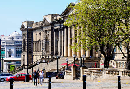 Front view of the World Museum of Liverpool building, Liverpool, Merseyside, England, UK, Western Europe.のeditorial素材