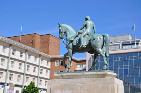 Lady Godiva Statue at Broadgate in the city centre, Coventry, West Midlands, England, UK, Western Europe.のeditorial素材
