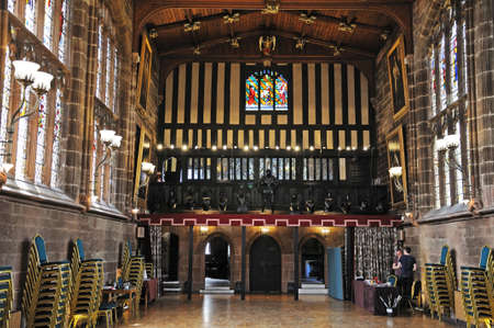 The Great Hall in St Marys Guildhall, Coventry, West Midlands, England, UK, Western Europe.のeditorial素材