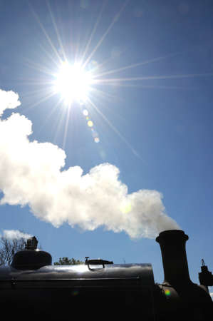 Hunslett Saddle Tank Loco steam train bellowing out steam, Brownhills West Railway Station,...