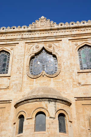View of St Titus church in Pl Agiou Titou, Heraklion, Crete, Greece, Europe.の写真素材