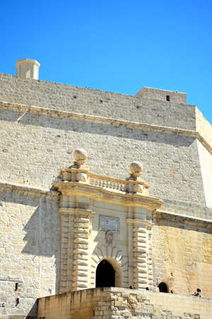 Entrance to Fort Saint Angelo, Vittoriosa (Birgu), Malta, Europe.のeditorial素材