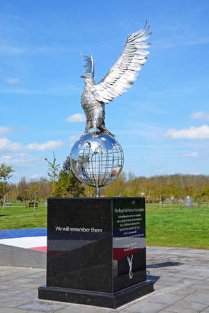 The Royal Air Forces Association memorial at the National Memorial Arboretum, Alrewas, Staffordshire, England, UK, Western Europe.のeditorial素材
