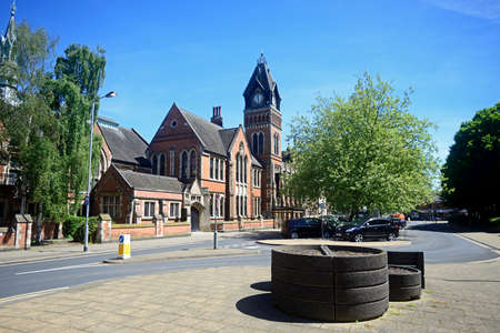 View of the Victorian Town Hall in King Edward Place, Burton upon Trent, Staffordshire, England, UK,...
