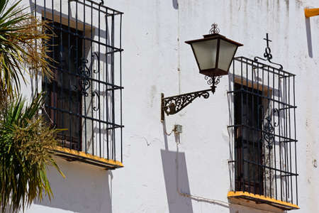 Windows on the front right hand side of the Las Angustias Parish church (Parroquia De Nuestra Senora...