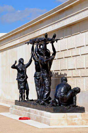 ALREWAS, UK - MAY 21, 2014 - The inner circle of the Armed Forces Memorial, National Memorial Arboretum, Alrewas, Staffordshire, UK, May 21, 2014.のeditorial素材