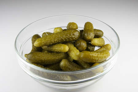 bowl of gherkinsの写真素材