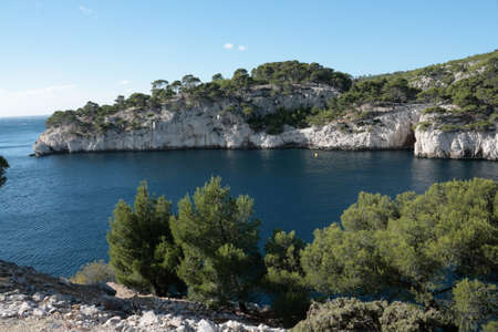 creek of Cassis in Provence region of France