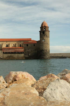 Lighthouse of Collioure in Languedoc, Franceのeditorial素材