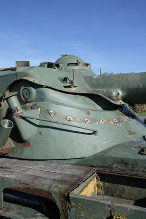 Tank in Memorial, Aisne, Picardy Region of Franceのeditorial素材