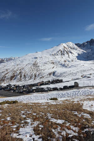 City of Pas de la Casa at the border France Andorra
