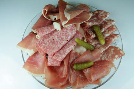 plate of cold cuts