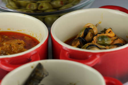 Seafood Tapasの写真素材