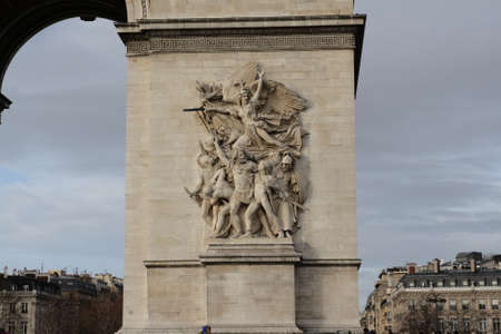 Triumphal arch in Paris, Franceのeditorial素材