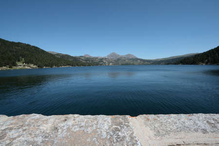 Lake of  Bouillouses Pyrenees Orientalesの写真素材