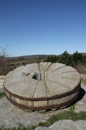 Millstone in Pyrenees, France