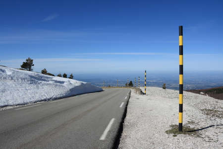 Road in Mont Ventoux, Provence in south of Franceの写真素材