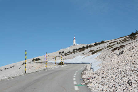 Road in Mont Ventoux, Provence in south of Franceの写真素材