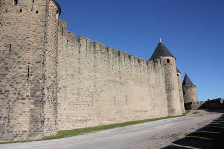 Medieval city of Carcassonne in Occitanie, South of France