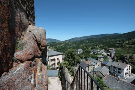 Mountain village of Querigut in Pyrenees, France