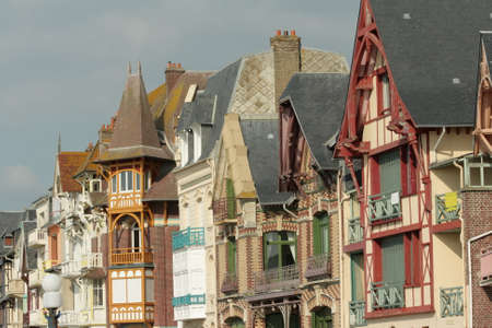 Typical house in  Somme, Picardie in north of Franceの写真素材
