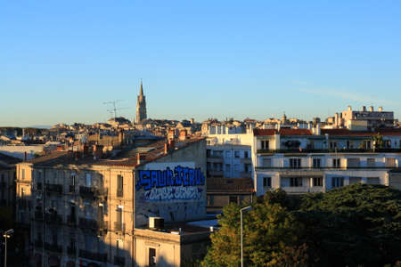 City of Montpellier in Herault, Occitanie in south of Franceのeditorial素材