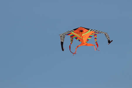 Kite to the world wind in Leucate, Occitanie in south of Franceの写真素材