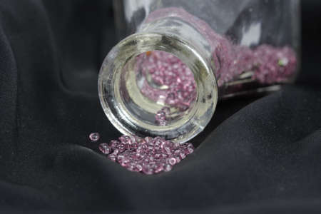 Pearl Necklace in a flaskの写真素材