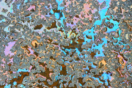 background of drop of motor oil colorful