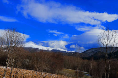 Pyrenean landscape in Aude , Occitanie in the southern of France