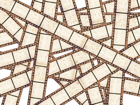 Background with many filmsの写真素材