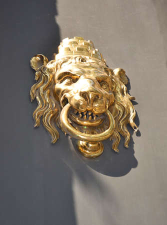 Doorknocker with Lionの写真素材