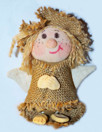 Doll angel made of a fabricの写真素材
