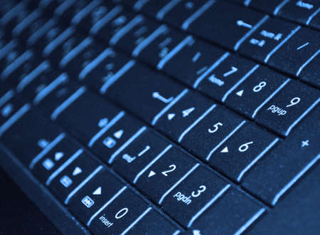 Close-up of notebook keyboard